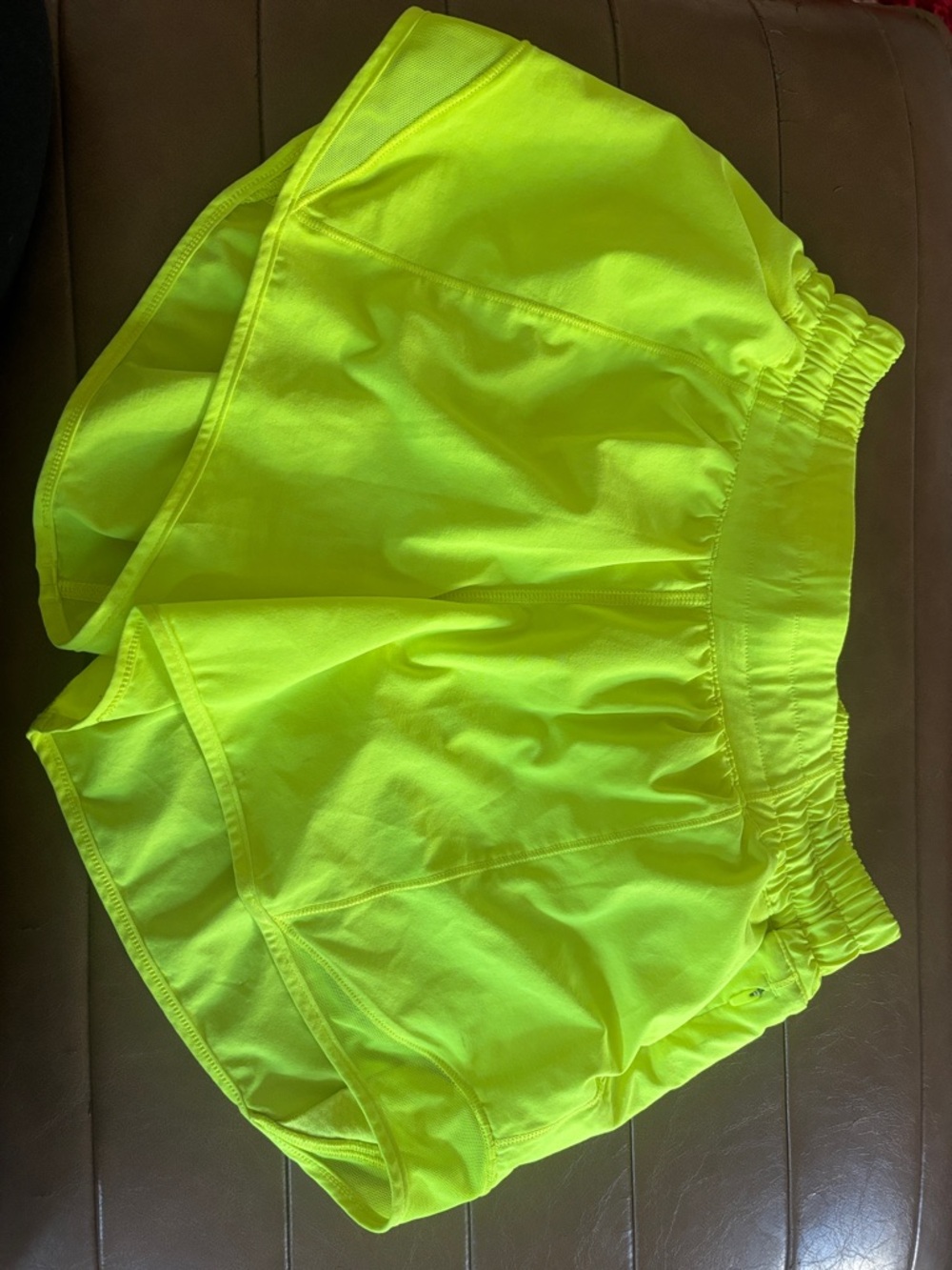 lululemon athletica Neon Yellow Running Shorts